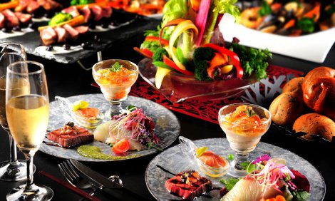 ICHIE -いちえ- 【日~木曜限定コース・3時間飲み放題付き!】大人気!刺身&黄金豚と渡り蟹の釜戸炊き土鍋御飯メインのお料理6品パーティープラン 4500円